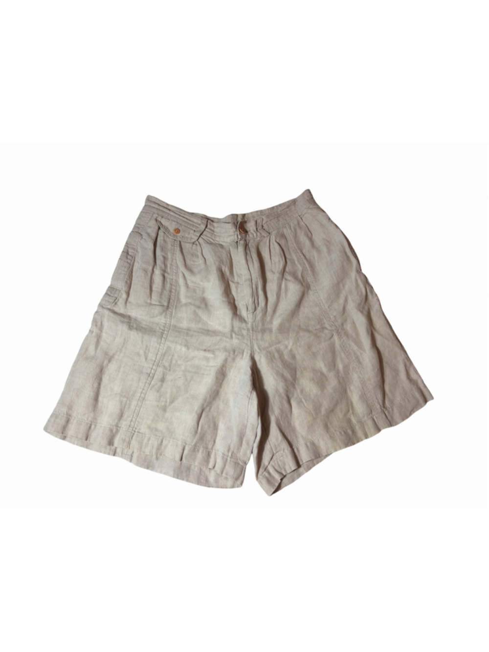 Rachel Comey Women’s Size 8 Linen Bermuda Shorts Beige Made in USA